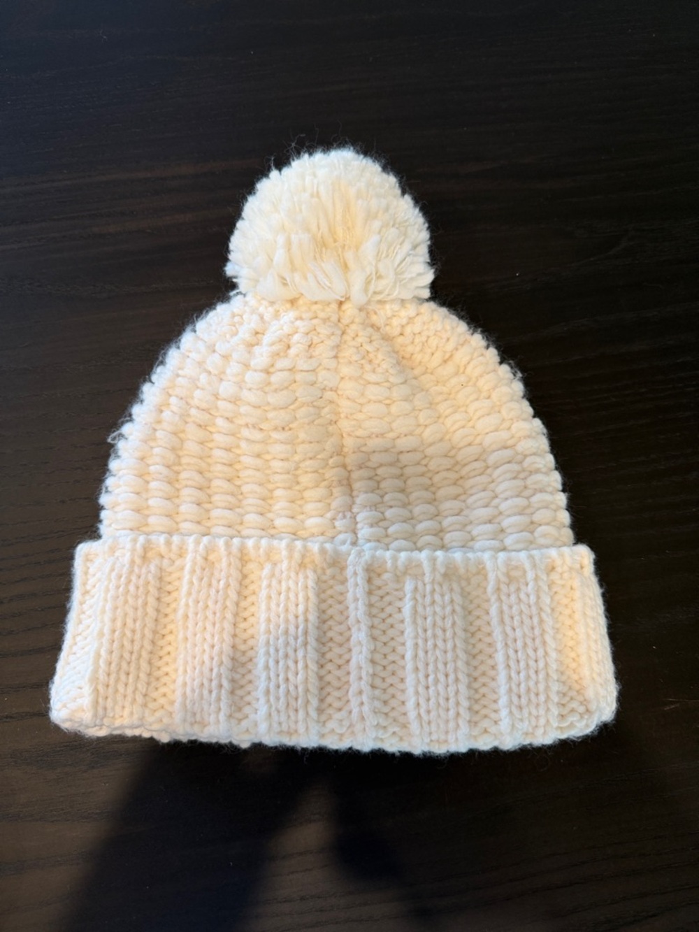 The North Face Women’s Cream Pom Beanie - Picture 2 of 3